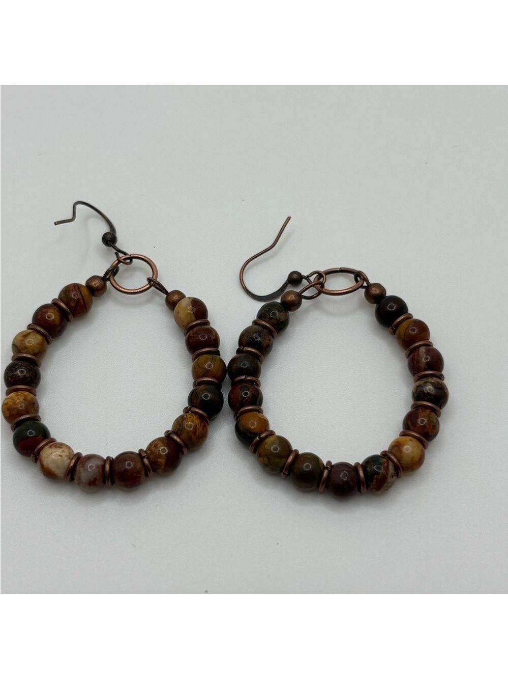 Beaded Hoop Earrings Elegant